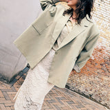 Lia Oversized Blazer Sage Green