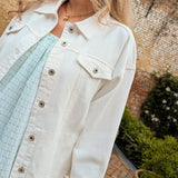 Lyne Jeansvest wit