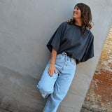 Maya Shirt Charcoal