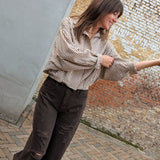 Sade Barrel Jeans chocolat