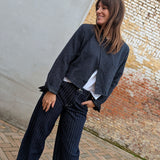 Lena Striped Jeans Blue
