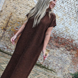 Lola Rust Glitter Partydress