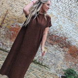 Lola Rust Glitter Partydress