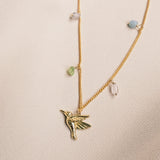 Aquamarine Birdie Ketting
