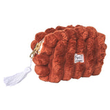 Baby Louise: Mini gewatteerde minky etui - toffee