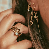 Burgundy Snake Chainstud