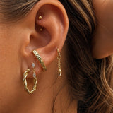 Dangling Marquise Labret Piercing