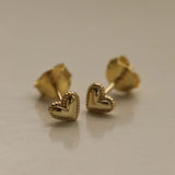 Vintage Heart Stud