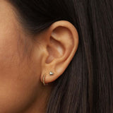 Vintage Heart Stud