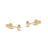 Dotty zircon Earstud