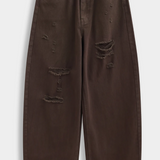 Sade Barrel Jeans chocolat
